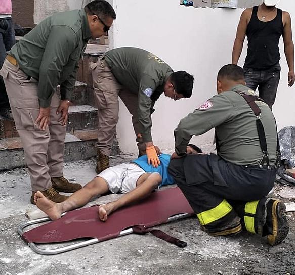 ATIENDEN A HOMBRE HERIDO EN RIÑA EN COLONIA DE GUADALUPE