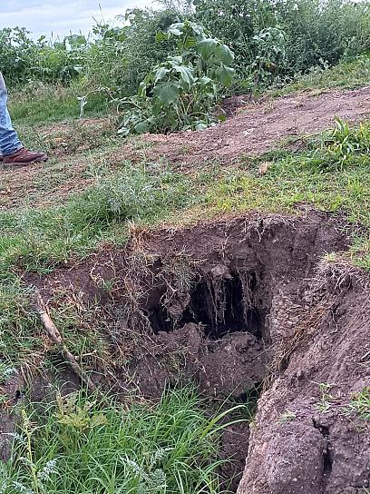 ATIENDEN FALLA GEOLÓGICA REPORTADA HACE MÁS DE 11 AÑOS