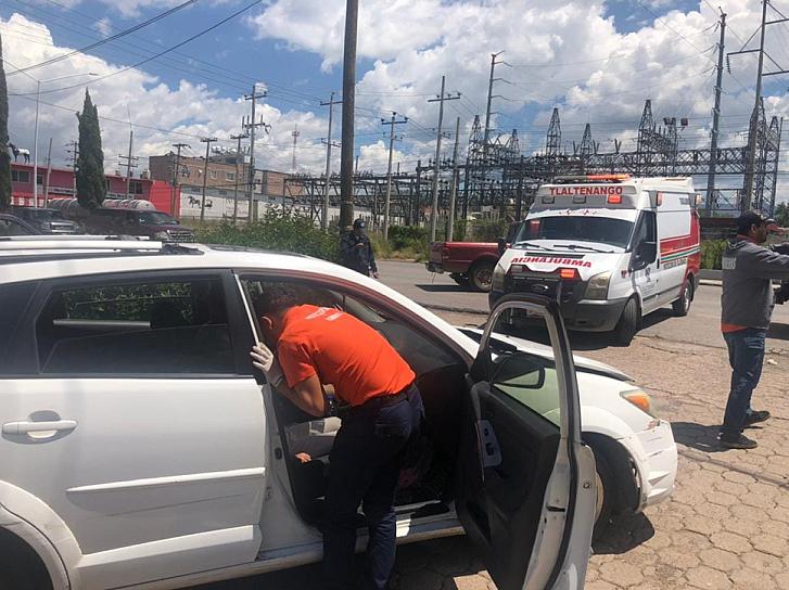 ATIENDE PC DE TLALTENANGO UN CHOQUE MÚLTIPLE 