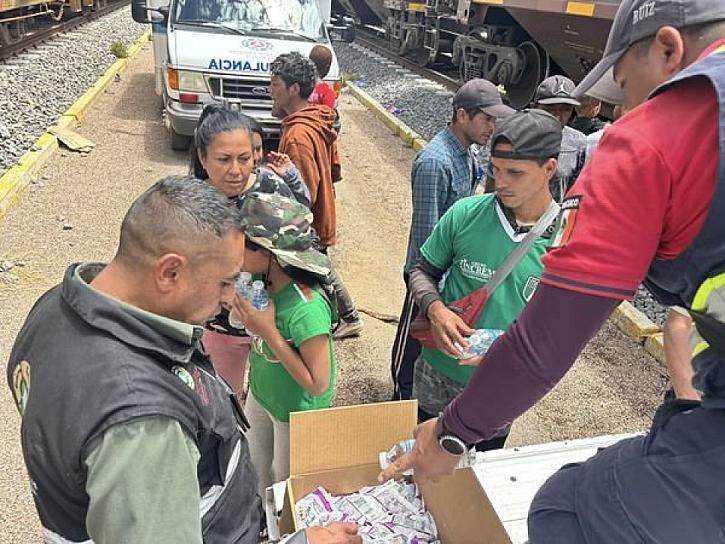 ATIENDE PC ESTATAL A MIGRANTES VARADOS 