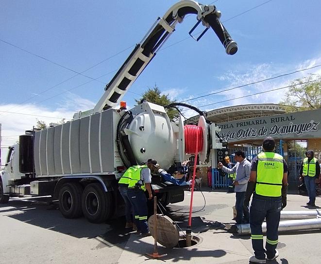 AUMENTA JIAPAZ ALCANCE DE MANTENIMIENTO DEL ALCANTARILLADO SANITARIO