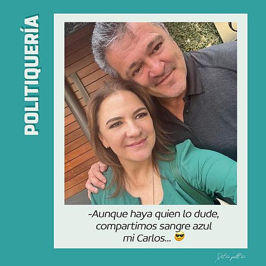 -Aunque haya quien lo dude, compartimos sangre azul mi Carlos... 😎  