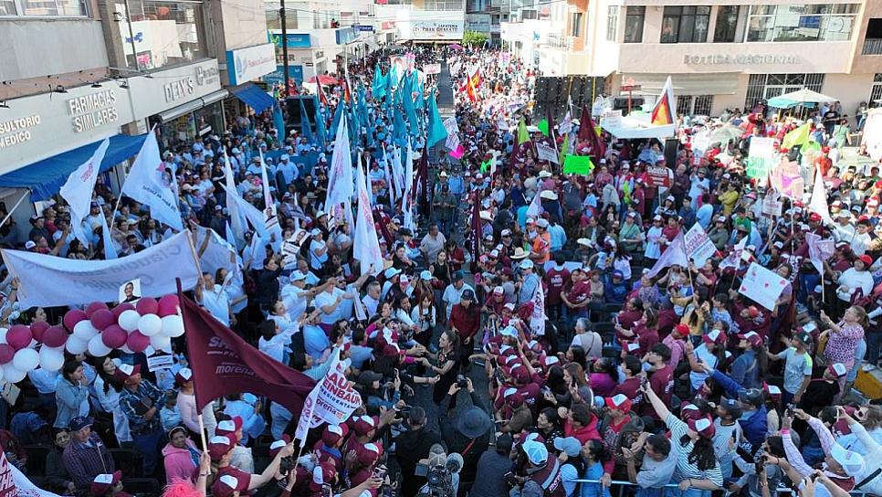 AVANZA CLAUDIA SHEINBAUM EN SU CAMPAÑA RUMBO A LA PRESIDENCIA DE MÉXICO