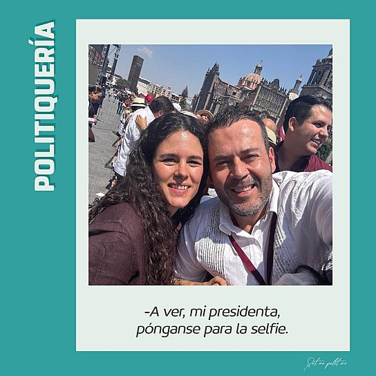 -A ver, mi presidenta, pónganse para la selfie 