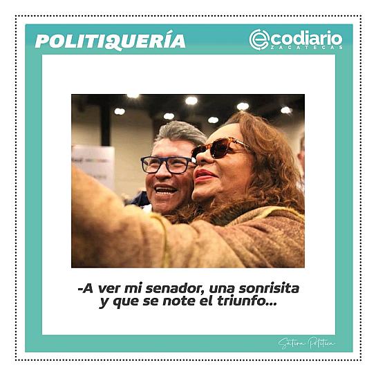 -A ver mi senador, una sonrisita y que se note el triunfo...