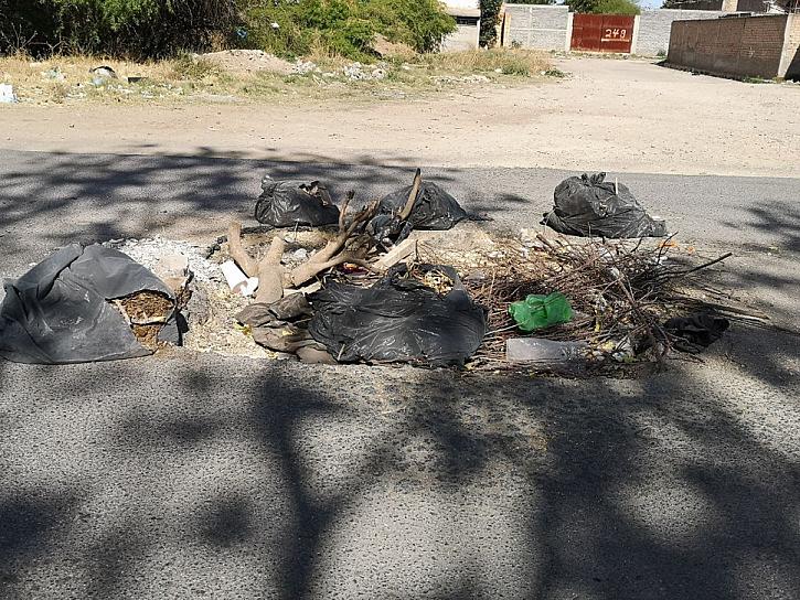 PIDEN COLONOS DE FRANCISCO VILLA SOLUCIÓN EN BACHE Y AGUAS NEGRAS